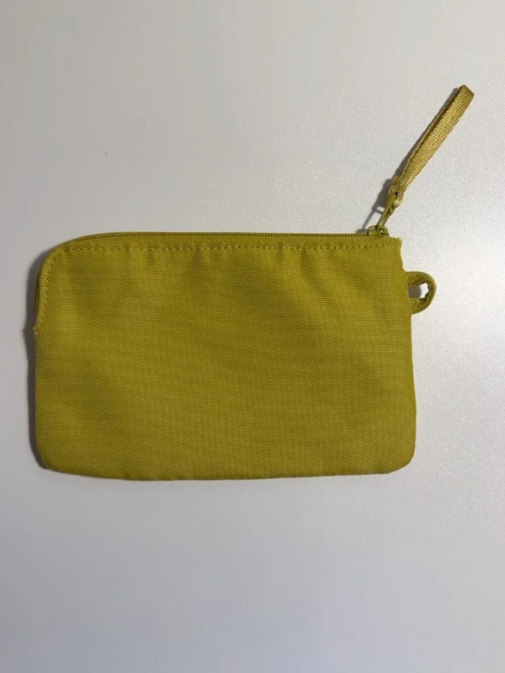 Vera Bradley Mustard Yellow Small Zip Coin Purse Pouch